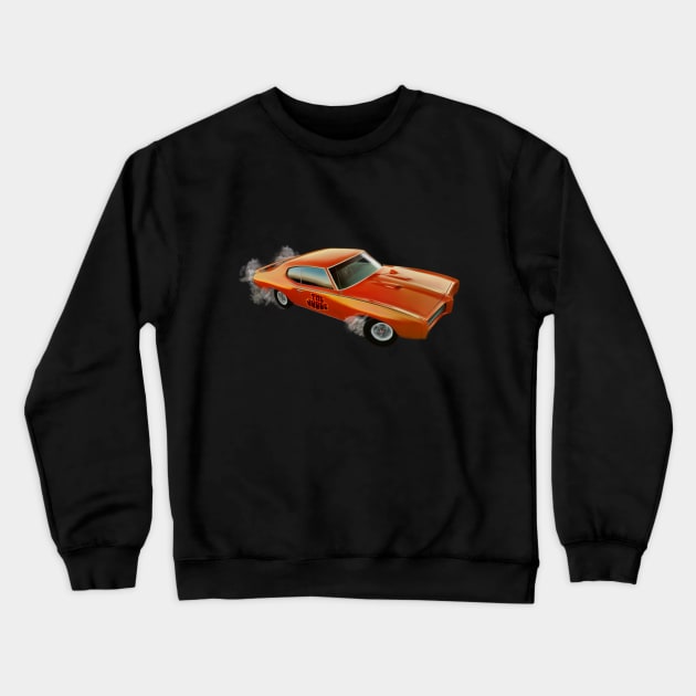 1969 Pontiac GTO Judge by MotorManiac Crewneck Sweatshirt by MotorManiac